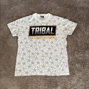 Tribal Streetwear‎ Shirt Mens XL San Diego Graffiti Graphic Skate Tee Stained